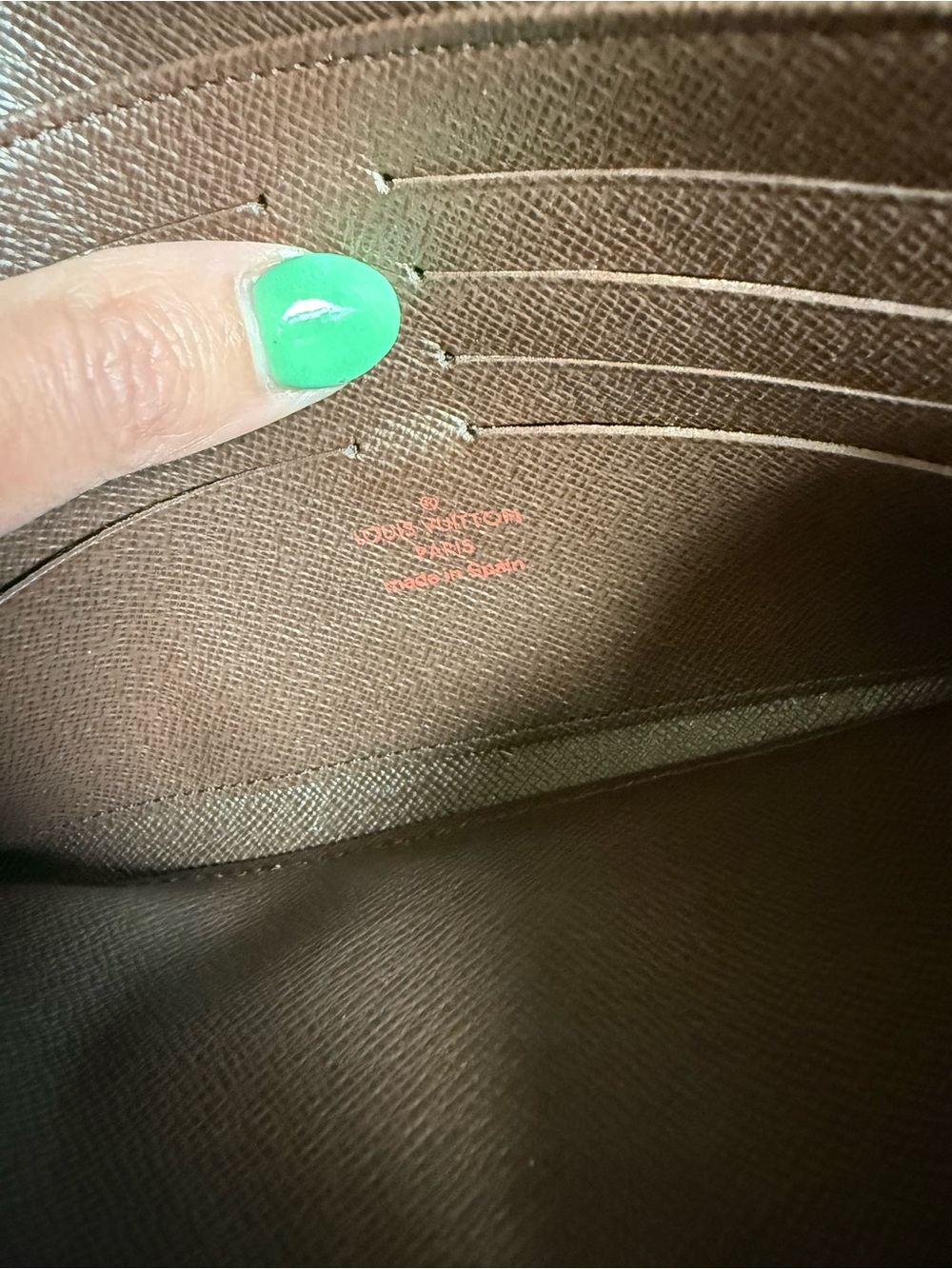 Louis Vuitton Brown Damier Ebene Portefeuille Sistina Wallet 2009 - Picture 9 of 15